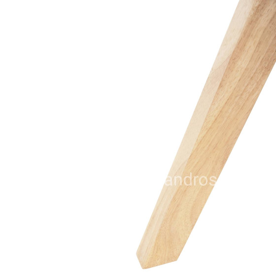 DINING ARMCHAIR GAZER HM9845.04 BEIGE FABRIC-RUBBERWOOD LEGS 66x63x91Hcm.