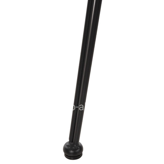 ΣΚΑΜΠΟ ΜΕΣ.ΥΨΟΥΣ ALLEGRA HM5643.11 ΜΕΤΑΛΛΟ&ΜΑΞΙΛΑΡΙ ΜΑΥΡΟ-WICKER ΜΠΕΖ 50x55x103Υεκ.