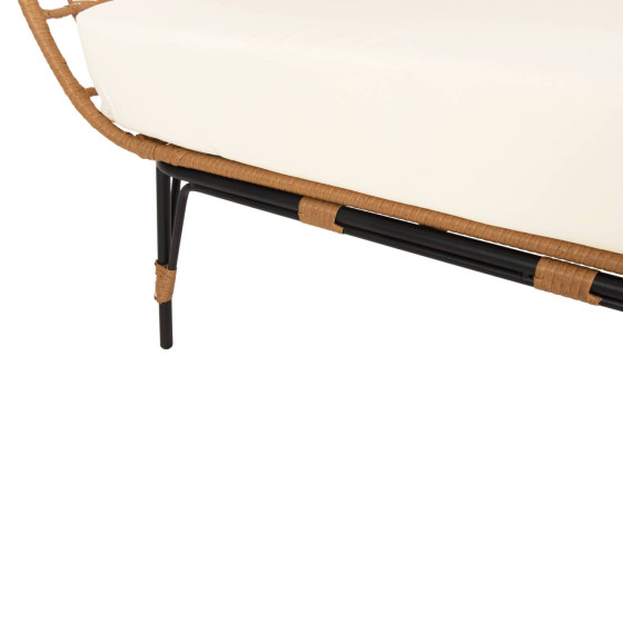 ARMCHAIR FOR TWO NEST TYPE RATTAN MIAMI HM5870.11 132.5x90x154H cm.