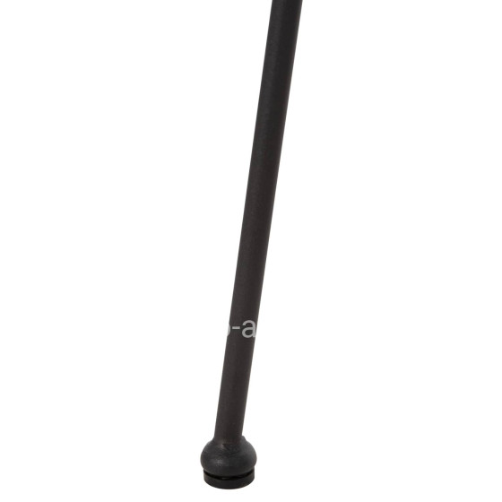 ΠΟΛΥΘΡΟΝΑ ΤΥΠΟΥ ΦΩΛΙΑ ΜΕΤΑΛΛΙΚΗ ALLEGRA HM5458.12 ΜΕ WICKER-ΜΑΥΡΟ 73x78x88Υεκ.