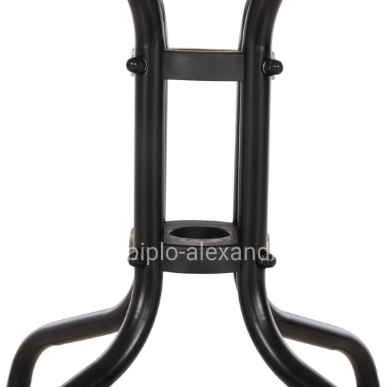 ΤΡΑΠΕΖΙ ΒΟΗΘΗΤΙΚΟ FIGO HM6067.03 ΜΕΤΑΛΛΙΚΟ ΜΑΥΡΟ-ΓΥΑΛΙΝΗ ΕΠΙΦΑΝΕΙΑ 45x45x51Yεκ