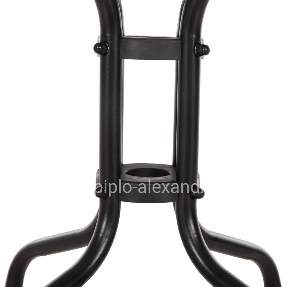 COFFEE TABLE FIGO HM6067.03 METAL IN BLACK-TEMPERED GLASS TOP 45x45x51Hcm.