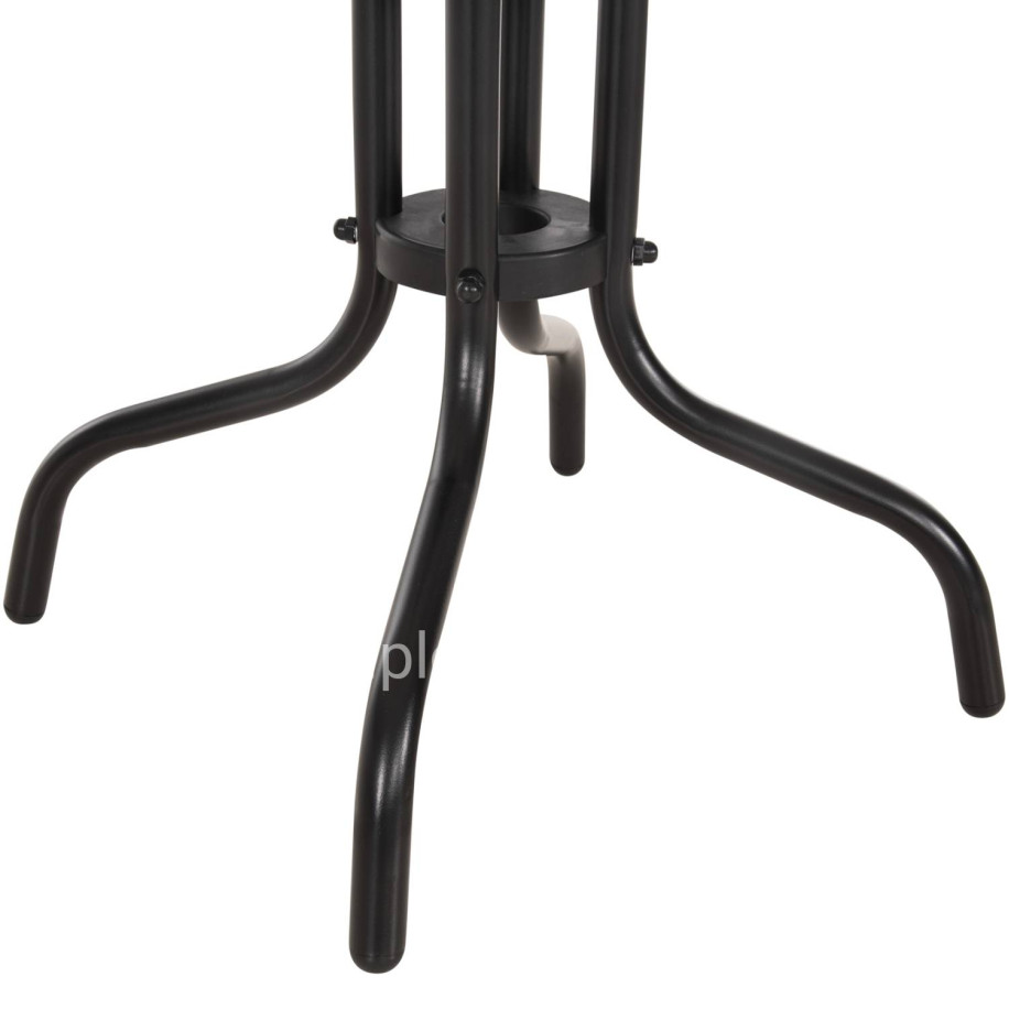 COFFEE TABLE FIGO HM6067.03 METAL IN BLACK-TEMPERED GLASS TOP 45x45x51Hcm.