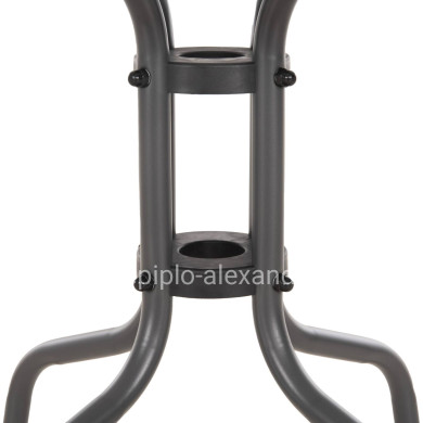 COFFEE TABLE FIGO HM6067.01 METAL IN GREY-TEMPERED GLASS TOP 45x45x51Hcm.