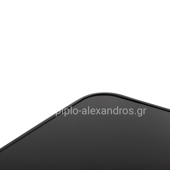 ΤΡΑΠΕΖΙ ΜΠΑΡ ΤΕΤΡΑΓΩΝΟ FIGGY HM6066.03 ΜΕΤΑΛΛΙΚΟ ΜΑΥΡΟ-ΓΥΑΛΙ ΑΣΦΑΛΕΙΑΣ 60x60x100Υεκ