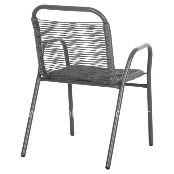 ΠΟΛΥΘΡΟΝΑ ΕΞ.ΧΩΡΟΥ AVRIL HM5968.01 ΜΕΤΑΛΛΟ ΚΑΙ ΣΥΝΘ.RATTAN ΣΕ ΓΚΡΙ 54,5x56x78Υεκ.