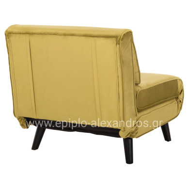 ΠΟΛΥΘΡΟΝΑ ΚΡΕΒΑΤΙ BRAXTON HM8425.23 ΒΕΛΟΥΔΟ ΛΑΔΙ 78x88x78Υεκ.