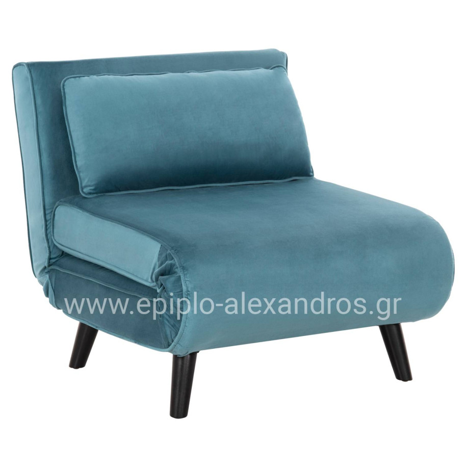 ΠΟΛΥΘΡΟΝΑ ΚΡΕΒΑΤΙ BRAXTON HM8425.25 ΒΕΛΟΥΔΟ ΣΕ ΧΡΩΜΑ ΜΕΝΤΑ 78x88x78Υεκ.