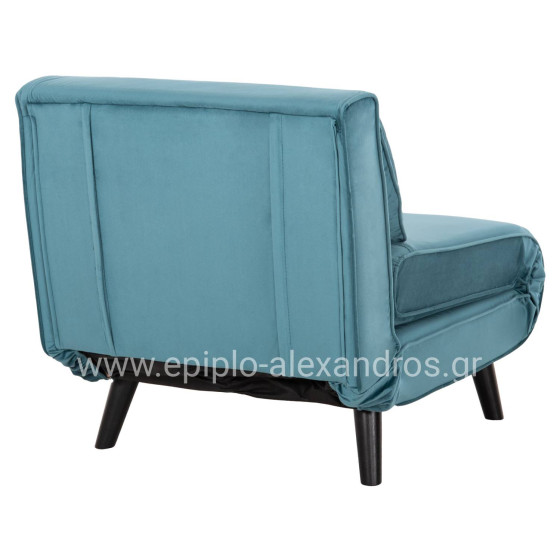 ARMCHAIR-BED BRAXTON HM8425.25 MINT-COLORED VELVET 78x88x78Hcm.