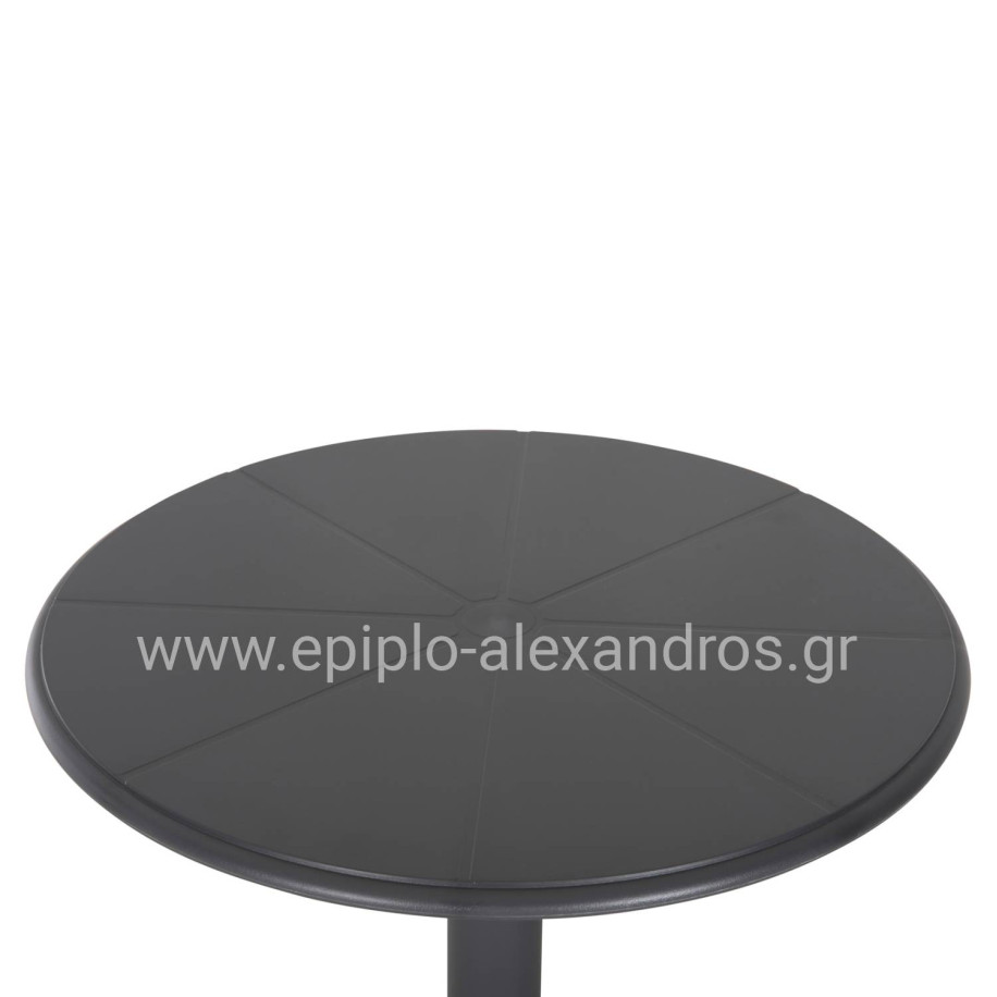 BAR TABLE ROUND TERRIN HM6126.20 POLYPROPYLENE GREY Φ60x106Hcm.