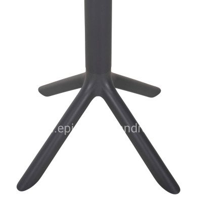 BAR TABLE ROUND TERRIN HM6126.20 POLYPROPYLENE GREY Φ60x106Hcm.