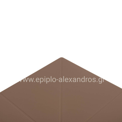 SQUARE POLYPROPYLENE TABLE TERRIN HM6125.14 CAPPUCCINO 60x60x75Hcm.