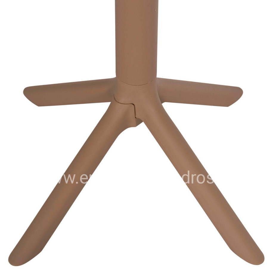 ΤΡΑΠΕΖΙ ΠΟΛΥΠΡΟΠΥΛΕΝΙΟΥ ΤΕΤΡΑΓΩΝΟ TERRIN HM6125.14 ΚΑΠΟΥΤΣΙΝΟ 60x60x75Υεκ.