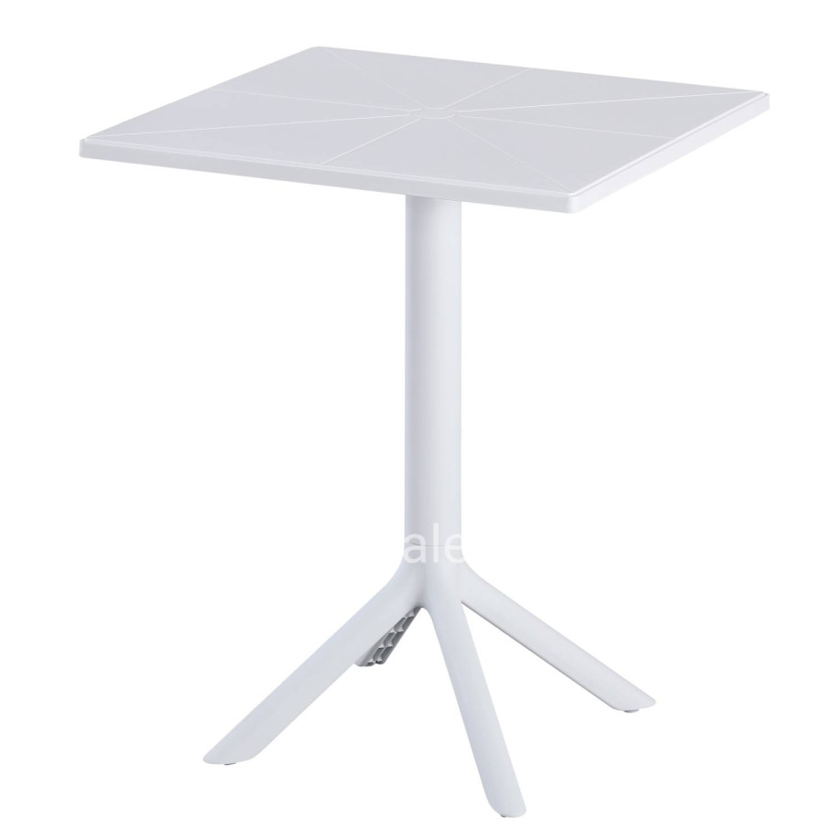 SQUARE POLYPROPYLENE TABLE TERRIN HM6125.11 WHITE 60x60x75Hcm.