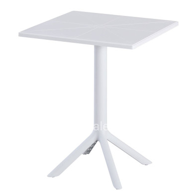 SQUARE POLYPROPYLENE TABLE TERRIN HM6125.11 WHITE 60x60x75Hcm.