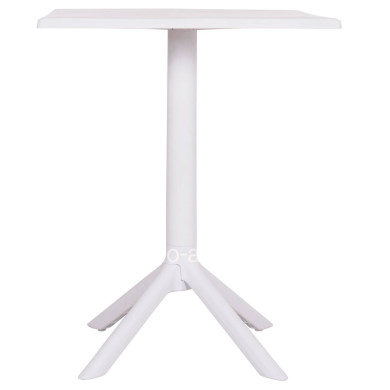 SQUARE POLYPROPYLENE TABLE TERRIN HM6125.11 WHITE 60x60x75Hcm.