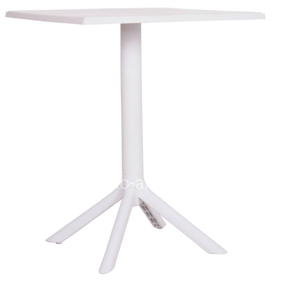 SQUARE POLYPROPYLENE TABLE TERRIN HM6125.11 WHITE 60x60x75Hcm.