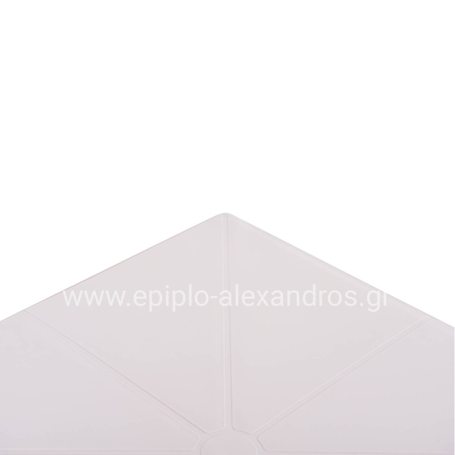 SQUARE POLYPROPYLENE TABLE TERRIN HM6125.11 WHITE 60x60x75Hcm.