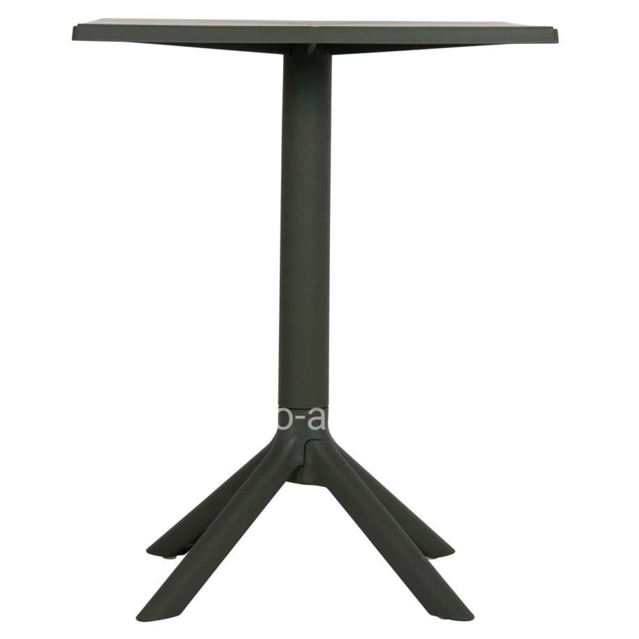 SQUARE POLYPROPYLENE TABLE TERRIN HM6125.15 DARK OLIVE 60x60x75Hcm.