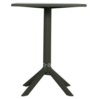 SQUARE POLYPROPYLENE TABLE TERRIN HM6125.15 DARK OLIVE 60x60x75Hcm.