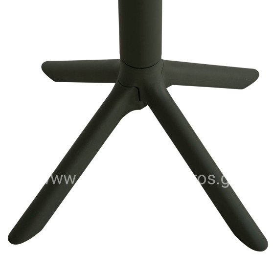 SQUARE POLYPROPYLENE TABLE TERRIN HM6125.15 DARK OLIVE 60x60x75Hcm.