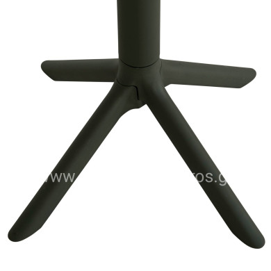 SQUARE POLYPROPYLENE TABLE TERRIN HM6125.15 DARK OLIVE 60x60x75Hcm.