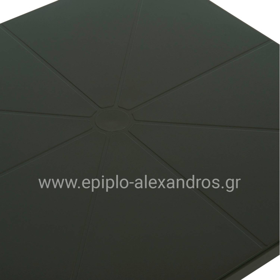 ΤΡΑΠΕΖΙ ΠΟΛΥΠΡΟΠΥΛΕΝΙΟΥ ΤΕΤΡΑΓΩΝΟ TERRIN HM6125.15 DARK OLIVE 60x60x75Υεκ.