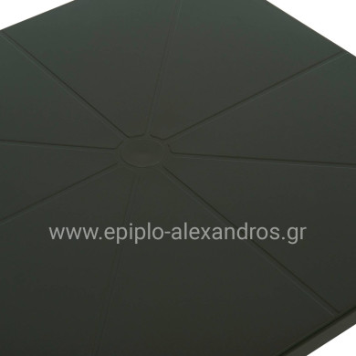 ΤΡΑΠΕΖΙ ΠΟΛΥΠΡΟΠΥΛΕΝΙΟΥ ΤΕΤΡΑΓΩΝΟ TERRIN HM6125.15 DARK OLIVE 60x60x75Υεκ.