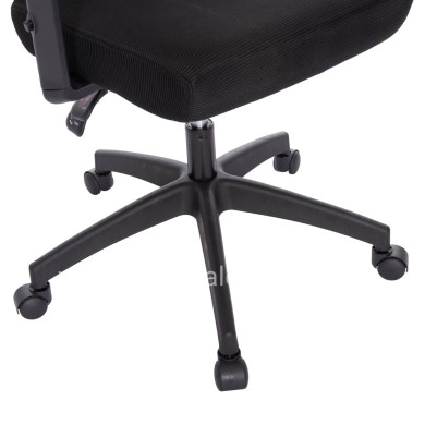 OFFICE CHAIR MEXER ΗΜ1195.01 BLACK MESH-BLACK METAL BASE 68x70x136Hcm.