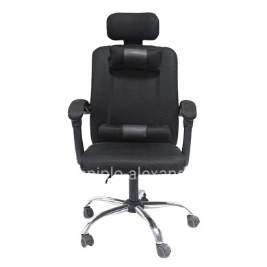 OFFICE CHAIR CRONER HM1196.01 BLACK MESH-BLACK METAL BASE 58x99x120Hcm.