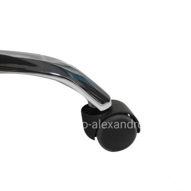 OFFICE CHAIR CRONER HM1196.02 GREY MESH-CHROME METAL BASE-BLACK FRAME 58x67x124Hcm.