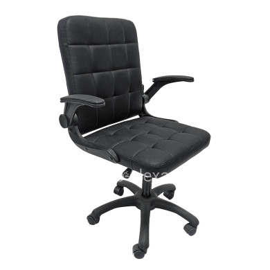 OFFICE CHAIR PORTIMA HM1197.01 BLACK PVC-FRAME & BASE 69x57x97Hcm.