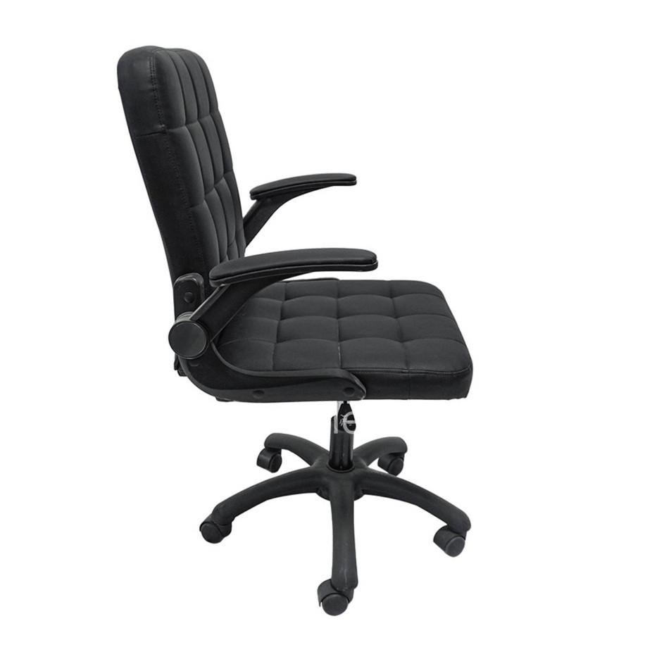 OFFICE CHAIR PORTIMA HM1197.01 BLACK PVC-FRAME & BASE 69x57x97Hcm.