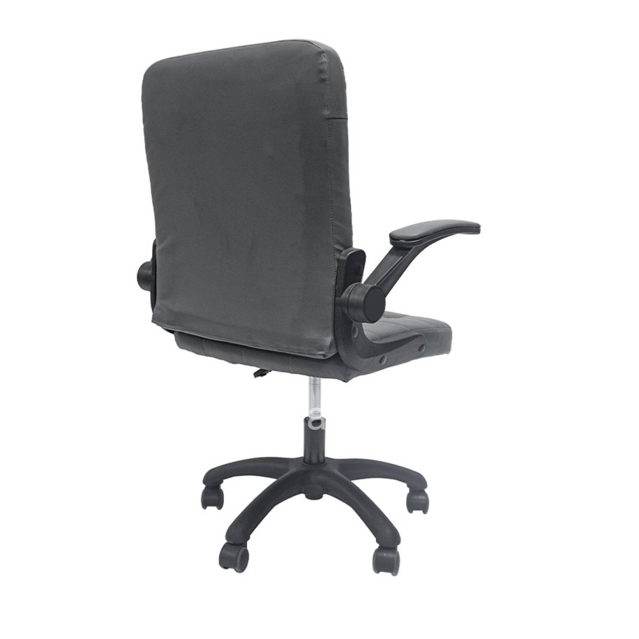 OFFICE CHAIR PORTIMA HM1197.03 GREY PVC-BLACK FRAME & BASE 66.5x60x97Hcm.