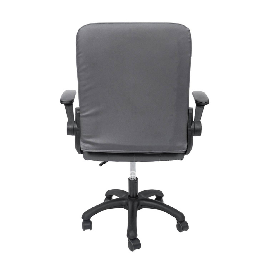 OFFICE CHAIR PORTIMA HM1197.03 GREY PVC-BLACK FRAME & BASE 66.5x60x97Hcm.