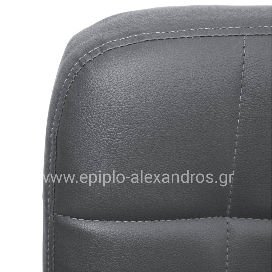 OFFICE CHAIR PORTIMA HM1197.03 GREY PVC-BLACK FRAME & BASE 66.5x60x97Hcm.