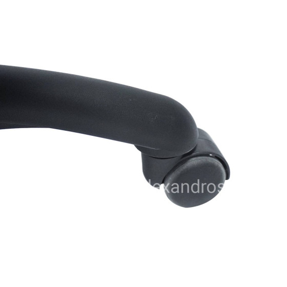 ΚΑΡΕΚΛΑ ΓΡΑΦΕΙΟΥ PORTIMA HM1197.04 ΜΠΕΖ PVC-ΜΑΥΡΟΣ ΣΚΕΛΕΤΟΣ & ΒΑΣΗ 66.5x57x97Υεκ