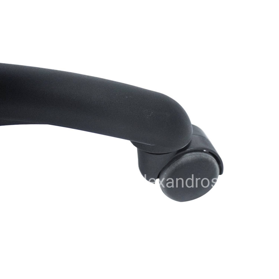 OFFICE CHAIR PORTIMA HM1197.04 BEIGE PVC-BLACK FRAME & BASE 66.5x57x97Hcm.