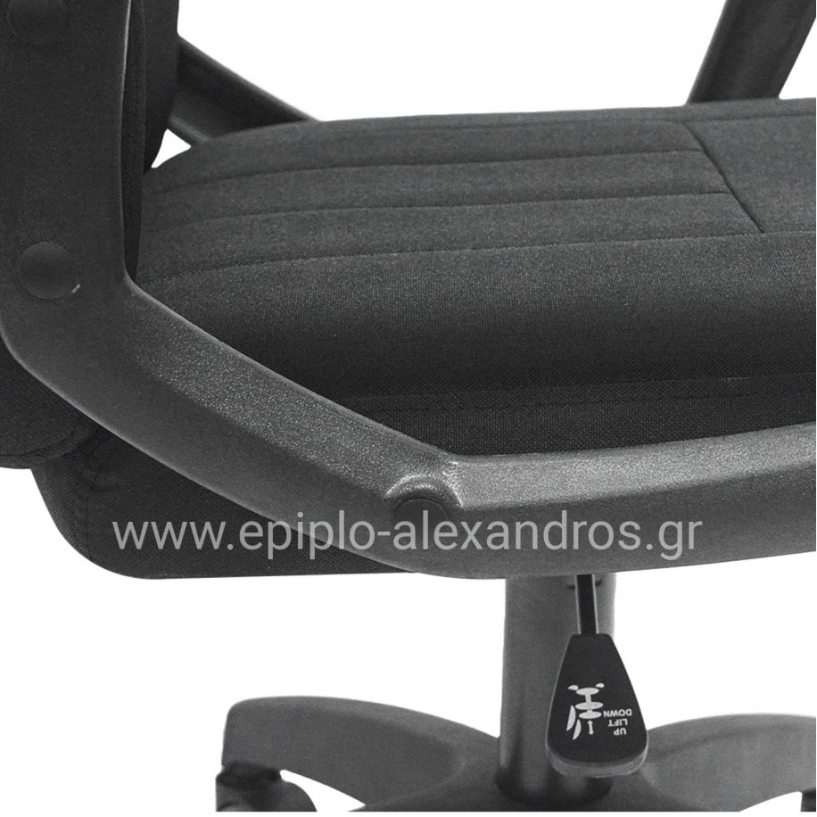 ΚΑΡΕΚΛΑ ΓΡΑΦΕΙΟΥ NIMBLE HM1199.11 ΜΑΥΡΟ ΥΦΑΣΜΑ-ΜΑΥΡΟΣ ΣΚΕΛΕΤΟΣ & ΒΑΣΗ 59x64x122Υεκ