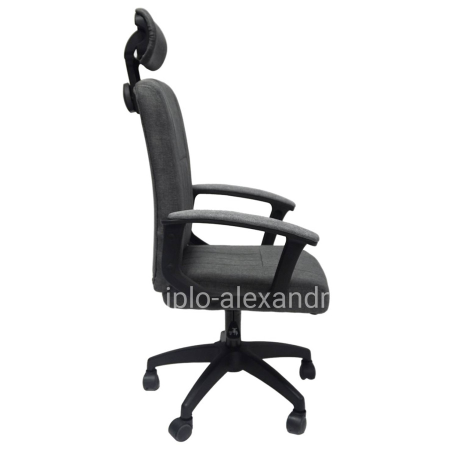 OFFICE CHAIR NIMBLE HM1199.12 GREY FABRIC-BLACK FRAME AND BASE 59x64x122Hcm.