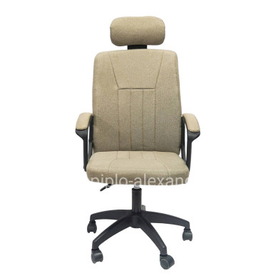 OFFICE CHAIR NIMBLE HM1199.13 KHAKI FABRIC-BLACK FRAME AND BASE 59x64x122Hcm.