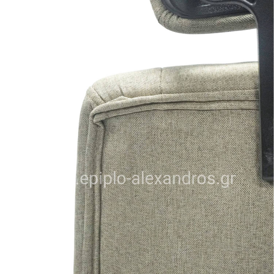 OFFICE CHAIR NIMBLE HM1199.13 KHAKI FABRIC-BLACK FRAME AND BASE 59x64x122Hcm.