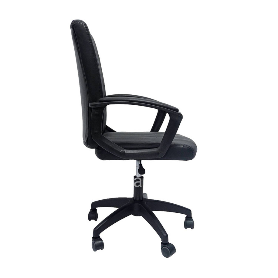 OFFICE CHAIR NIM HM1200.01 BLACK PVC-BLACK FRAME AND BASE 58x65x100Hcm.