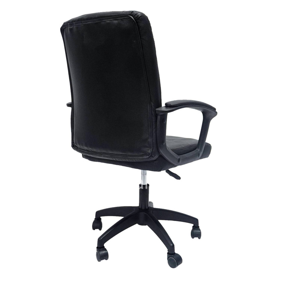OFFICE CHAIR NIM HM1200.01 BLACK PVC-BLACK FRAME AND BASE 58x65x100Hcm.
