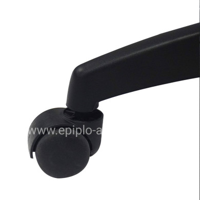 OFFICE CHAIR NIM HM1200.01 BLACK PVC-BLACK FRAME AND BASE 58x65x100Hcm.