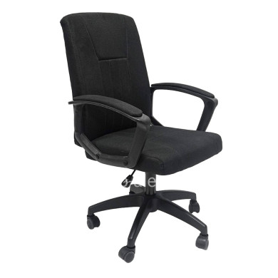 OFFICE CHAIR NIM HM1200.11 BLACK FABRIC-BLACK FRAME AND BASE 58x61x101.5Hcm.