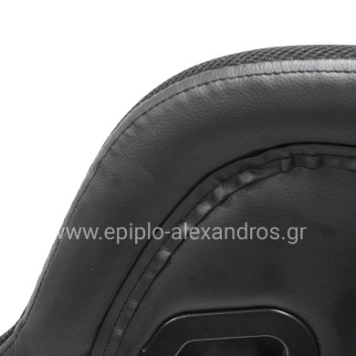 GAMING ARMCHAIR DARREN HM1203.04 BLACK-WHITE PVC 58.5x100x120Hcm.