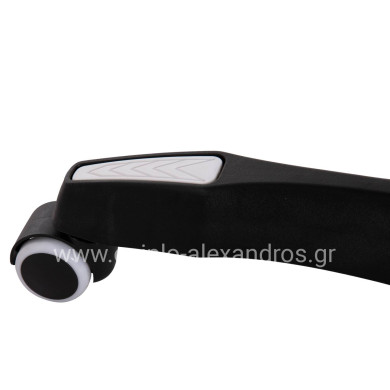 GAMING ARMCHAIR DARREN HM1203.04 BLACK-WHITE PVC 58.5x100x120Hcm.