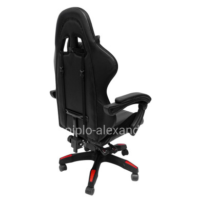 GAMING ARMCHAIR DARREN HM1203.01 BLACK-RED PVC 58.5x100x120Hcm.