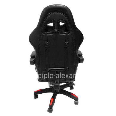 GAMING ARMCHAIR DARREN HM1203.01 BLACK-RED PVC 58.5x100x120Hcm.